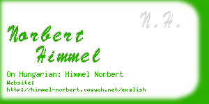 norbert himmel business card